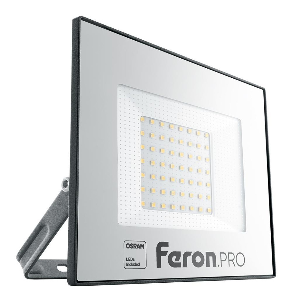 Светодиодный прожектор 50W 6400K (холодный) IP65 Feron PRO LL-1000 41540 светодиодный прожектор feron ll 513 переносной 50w 6400k ip65