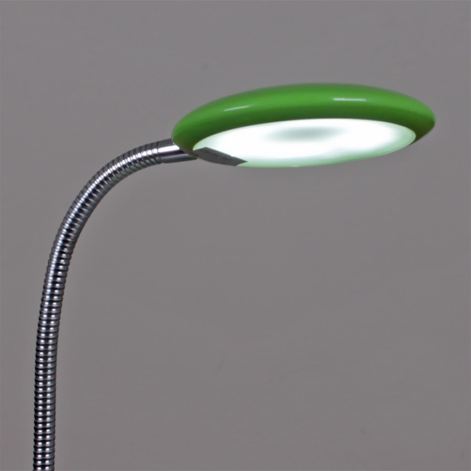 Светодиодная настольная лампа Reluce 02715-0.7-01 GN (1427321), цвет зелёный/хром - фото 3