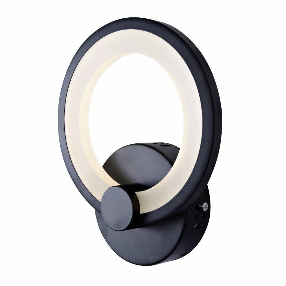 Настенный светильник iLedex Ring A001/1 Черный, цвет чёрный A001/1 BK - фото 1