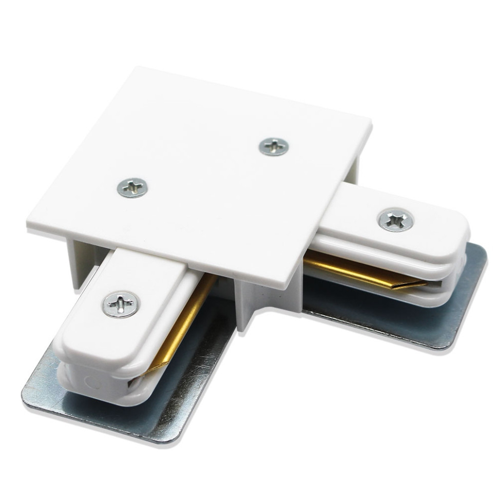 Соединитель L-образный для однофазного шинопровода Track Accessories Arte Lamp A120133, цвет белый - фото 1