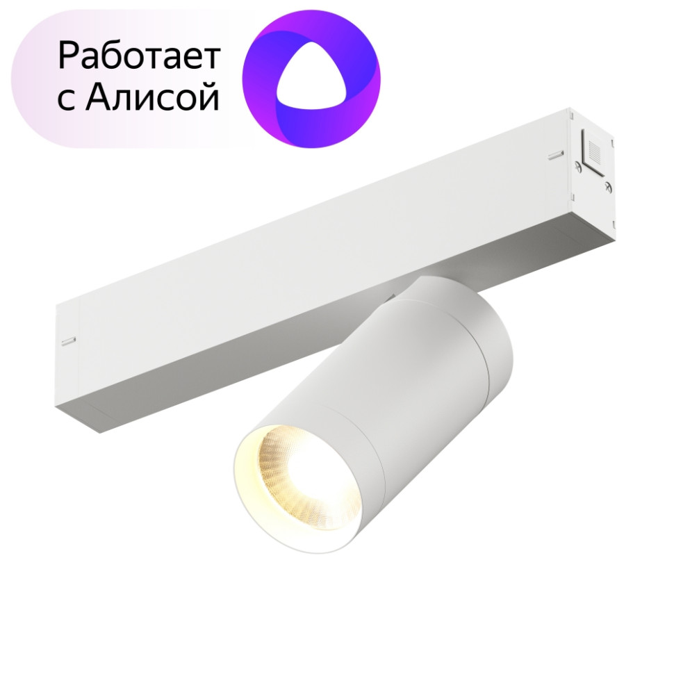 Однофазный LED светильник 9W 3000-6000К для трека с поддержкой ''Алиса'' Smart Denkirs DK8010-WH, цвет белый - фото 1