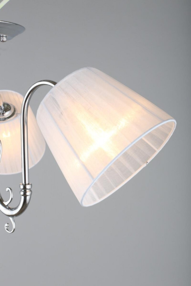 Люстра потолочная с лампочками Omnilux OML-29127-03+Lamps, цвет хром OML-29127-03+Lamps - фото 4