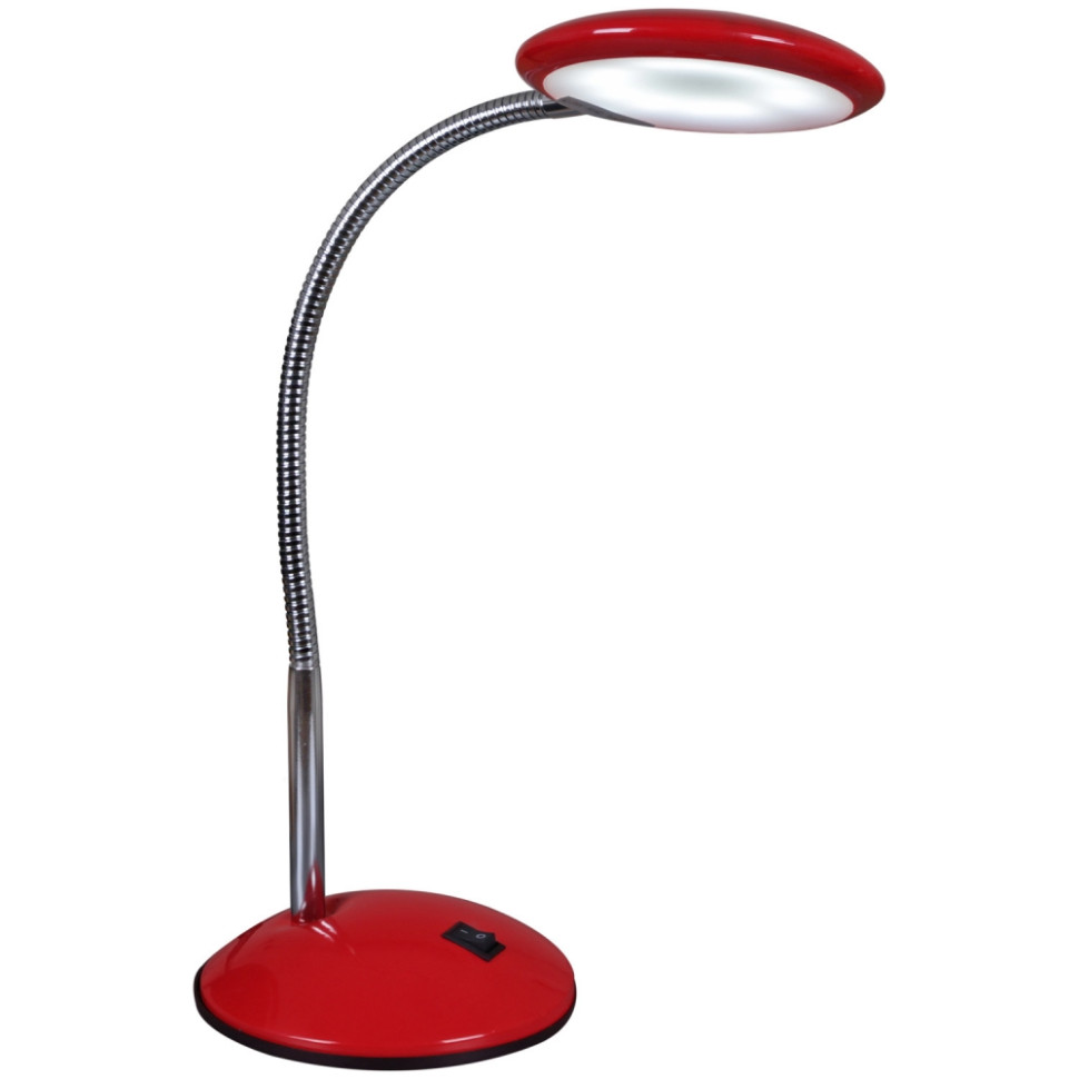 Светодиодная настольная лампа Reluce 02715-0.7-01 RD (1427322), цвет красный/хром - фото 1