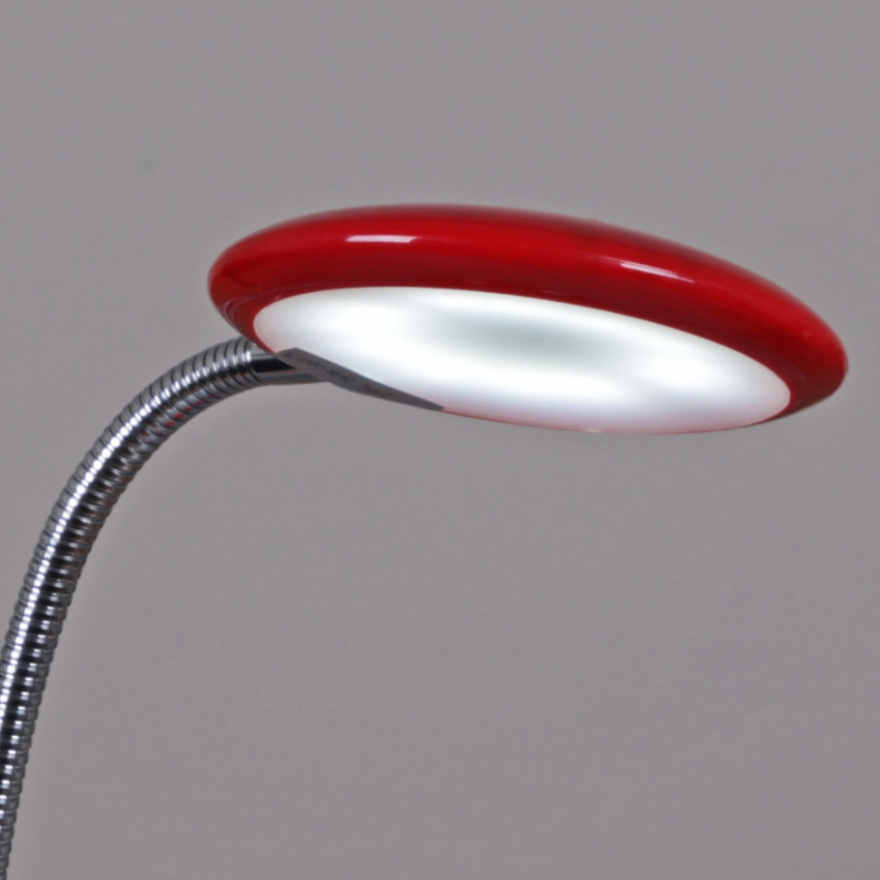 Светодиодная настольная лампа Reluce 02715-0.7-01 RD (1427322), цвет красный/хром - фото 3