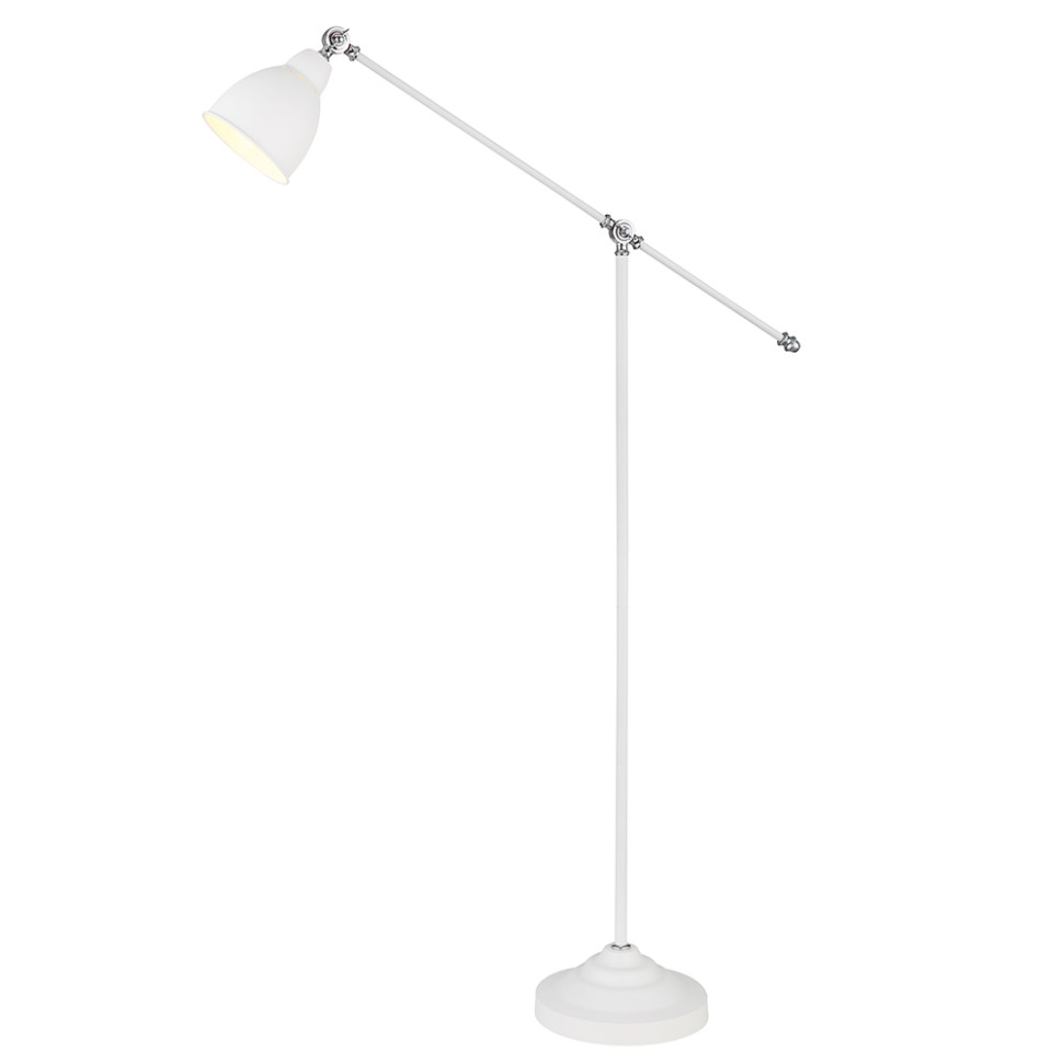 Торшер Arte Lamp Braccio A2054PN-1WH светильник настенный arte lamp a4590ap 1ss volare