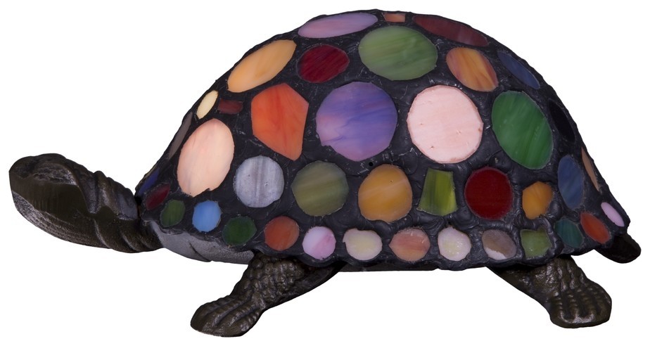 802-804-01 Настольный светильник черепаха Velante, цвет темно-коричневый - фото 1