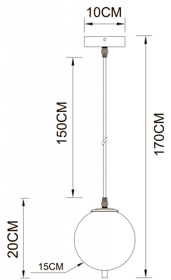 Подвесной светильник с 1 LED лампами. Комплект от Lustrof №618745-709220, цвет полированная медь - фото 2