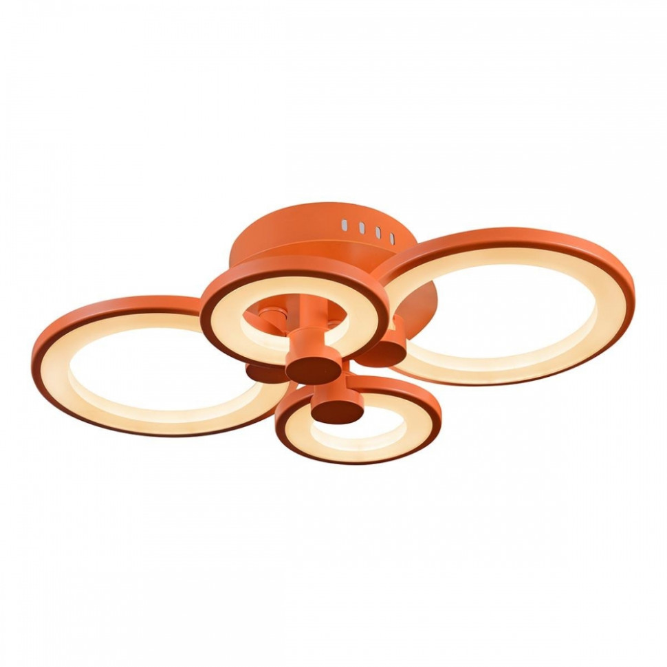Потолочная светодиодная люстра с ПДУ iLedex Ring A001/4 Оранжевый, цвет белый A001/4 Orange - фото 3