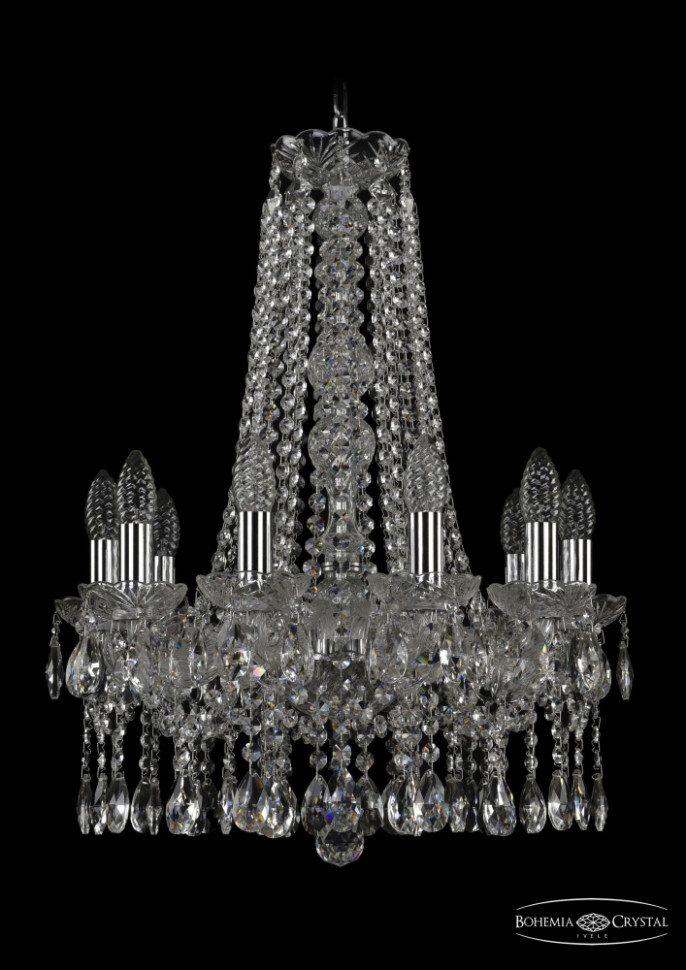 1413/10/165/h-62/Ni Подвесная люстра Bohemia Ivele Crystal ваза crystal bohemia pinwheel 20 5 см