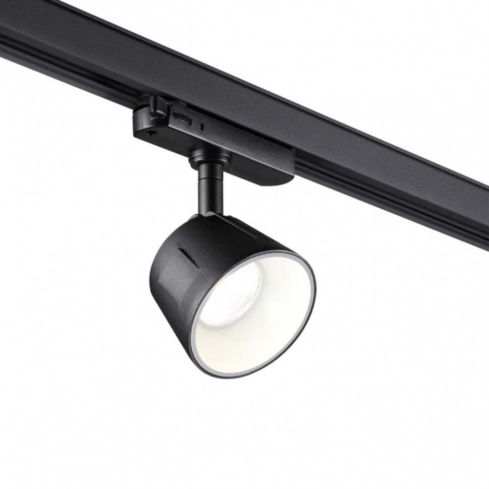 Трехфазный LED светильник 20W 4000К для трека Knof Novotech 358734, цвет черный - фото 4