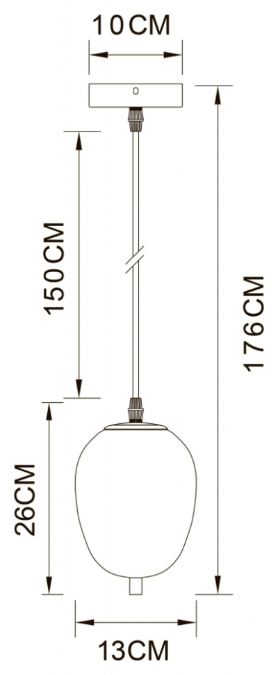 Подвесной светильник с 1 LED лампами. Комплект от Lustrof №618746-709221, цвет полированная медь - фото 2