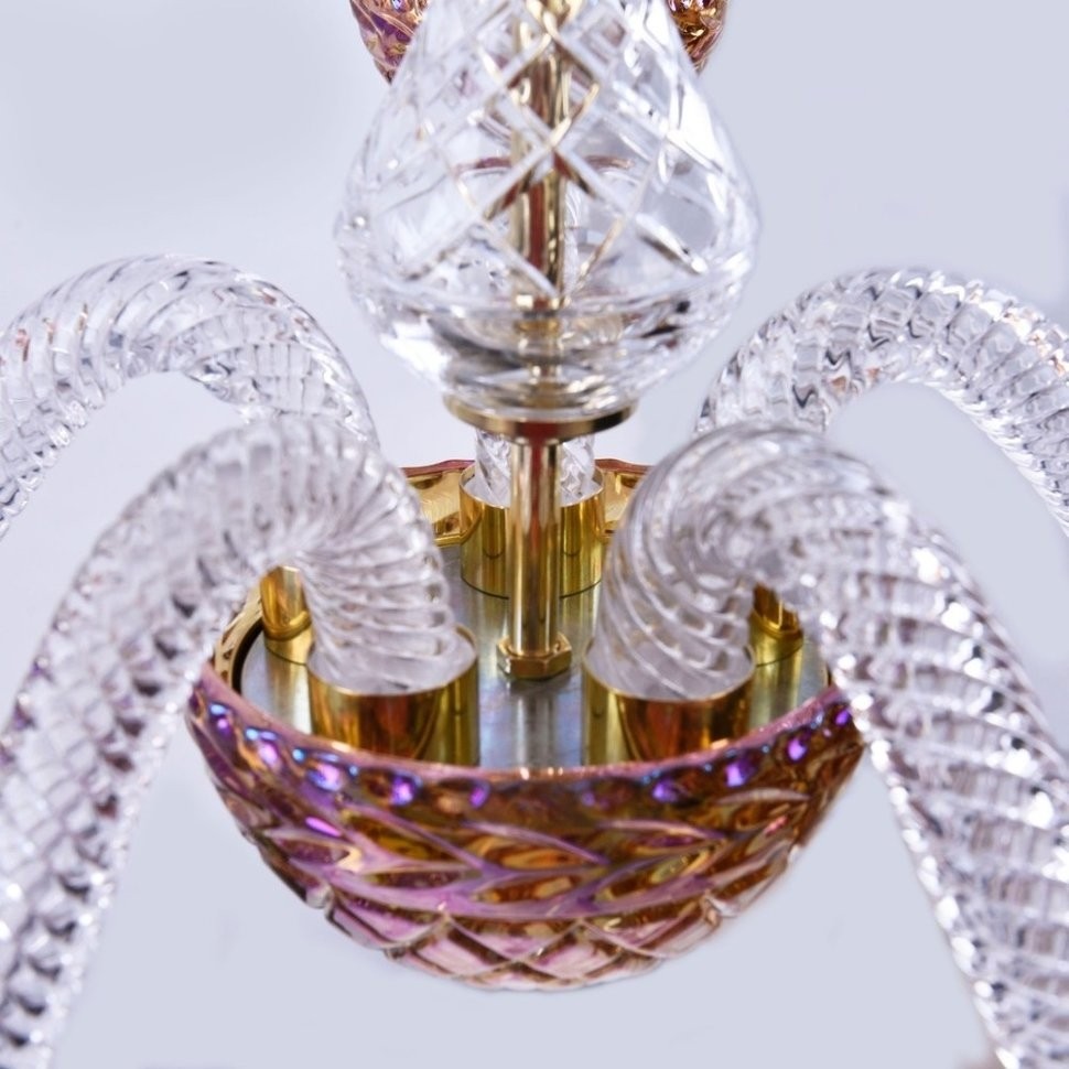 1310/5/165 G Cl/Shampan/M-1F Подвесная люстра Bohemia Ivele Crystal, цвет золото 1310/5/165 G Cl/Shampan/M-1F - фото 4