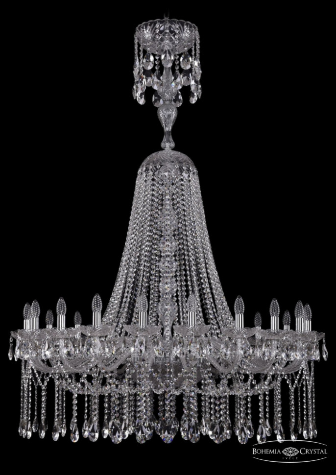 1413/20/400/XL-160/Ni Подвесная люстра Bohemia Ivele Crystal ваза хрустальная crystal bohemia 20 см