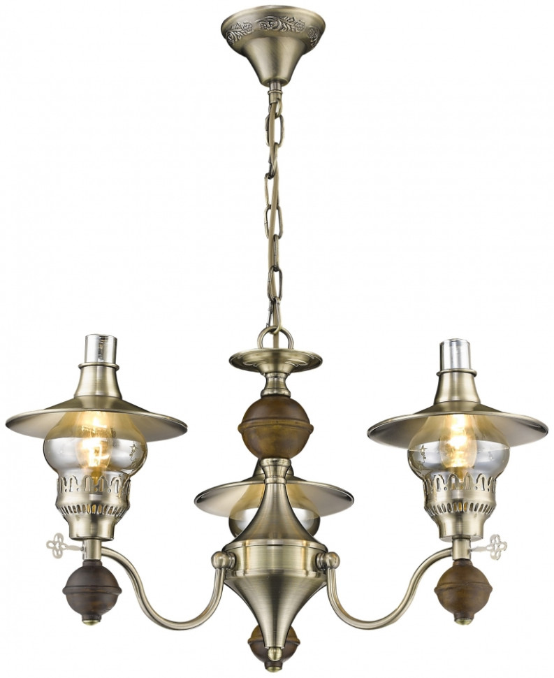 Подвесная люстра с лампочками Velante 305-503-03+Lamps, цвет бронза 305-503-03+Lamps - фото 2