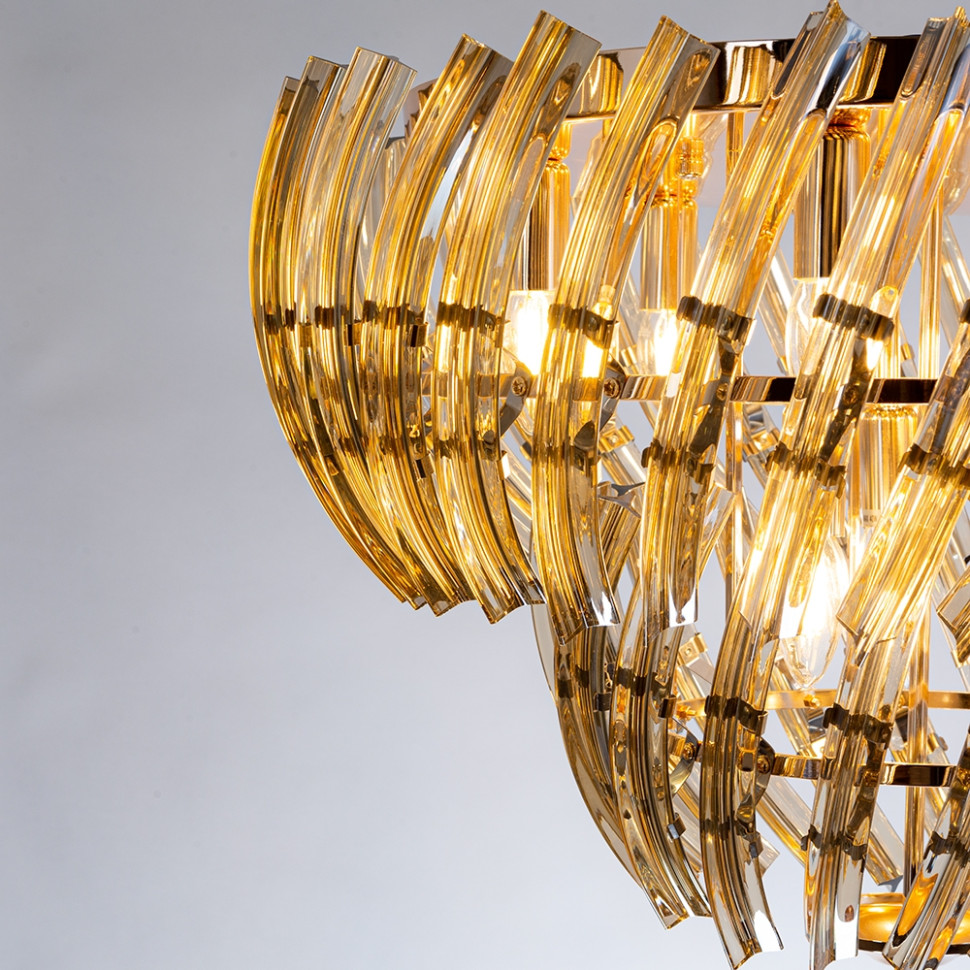 Люстра потолочная Arte lamp ELLA с Марусей A1054PL-9GO-M, цвет золото - фото 4