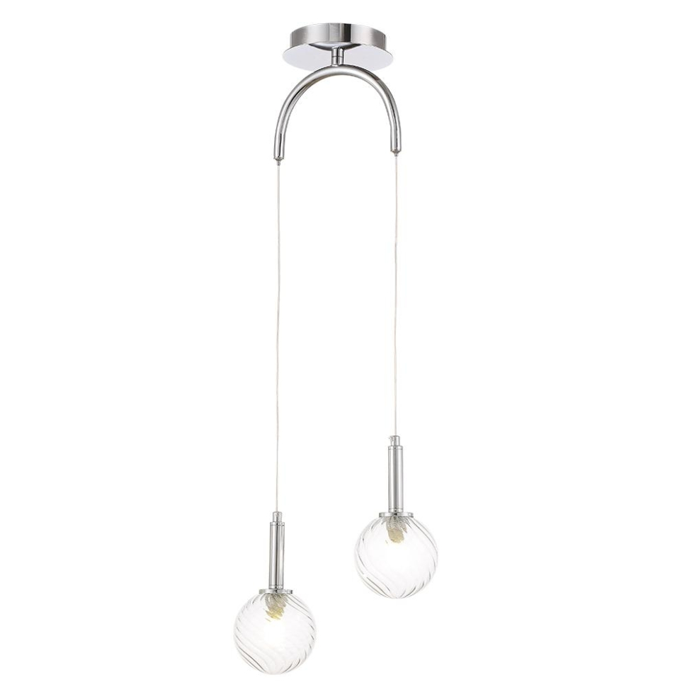 Подвесной светильник Crystal Lux Luxury SP2 Chrome, цвет хром - фото 3