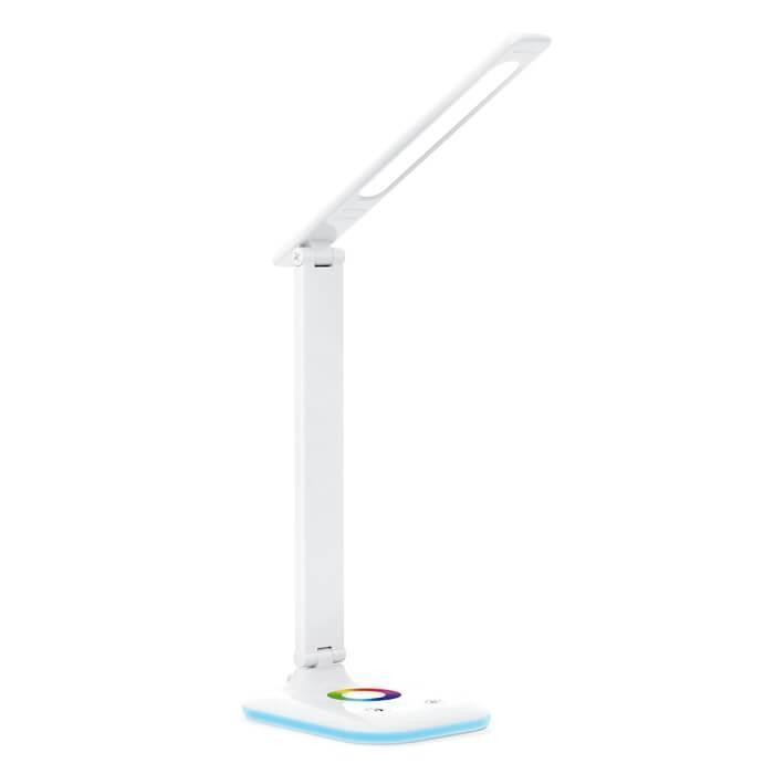 Светодиодная настольная лампа с RGB подсветкой Ambrella light Desk DE530, цвет белый - фото 1