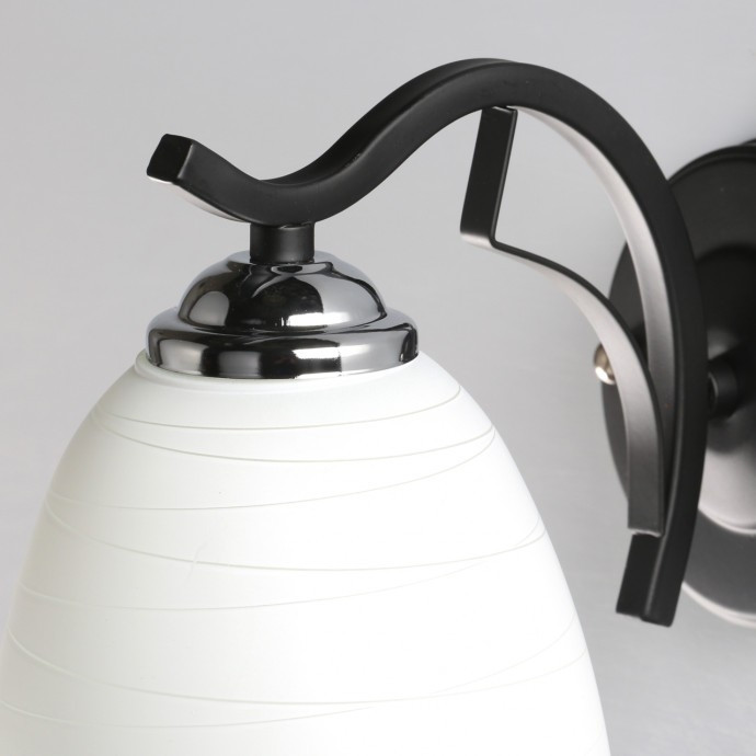 Бра со светодиодной лампочкой E27, комплект от Lustrof. №178501-674006, цвет черный - фото 4