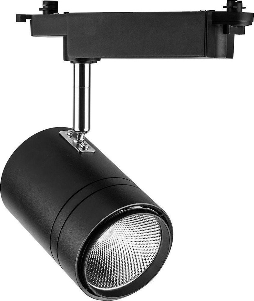 Однофазный LED светильник 30W 4000К для трека AL104 Feron (41179), цвет черный - фото 1
