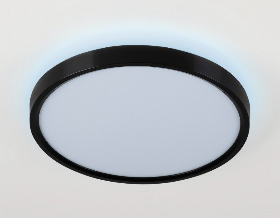 Потолочный светодиодный светильник с подсветкой Ambrella light ORBITAL AirFZ3050, цвет черный - фото 3
