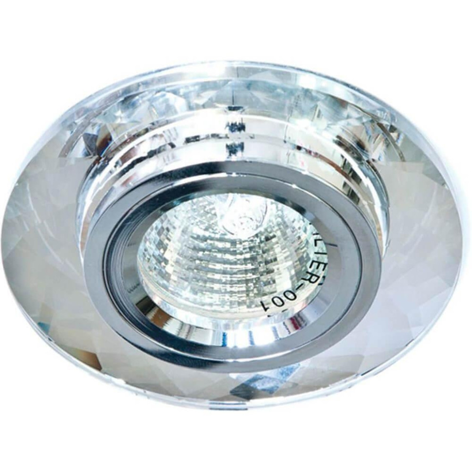 Светильник встраиваемый Feron DL8050-2/8050-2 потолочный MR16 G5.3 серебристый 18643 заглушка для cab1003 feron ld1011 41884