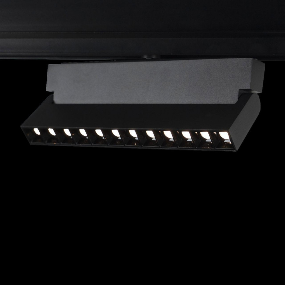 Трековый светильник 12W 3000К для магнитного шинопровода Loft IT Tech T106-12, цвет матовый черный - фото 2