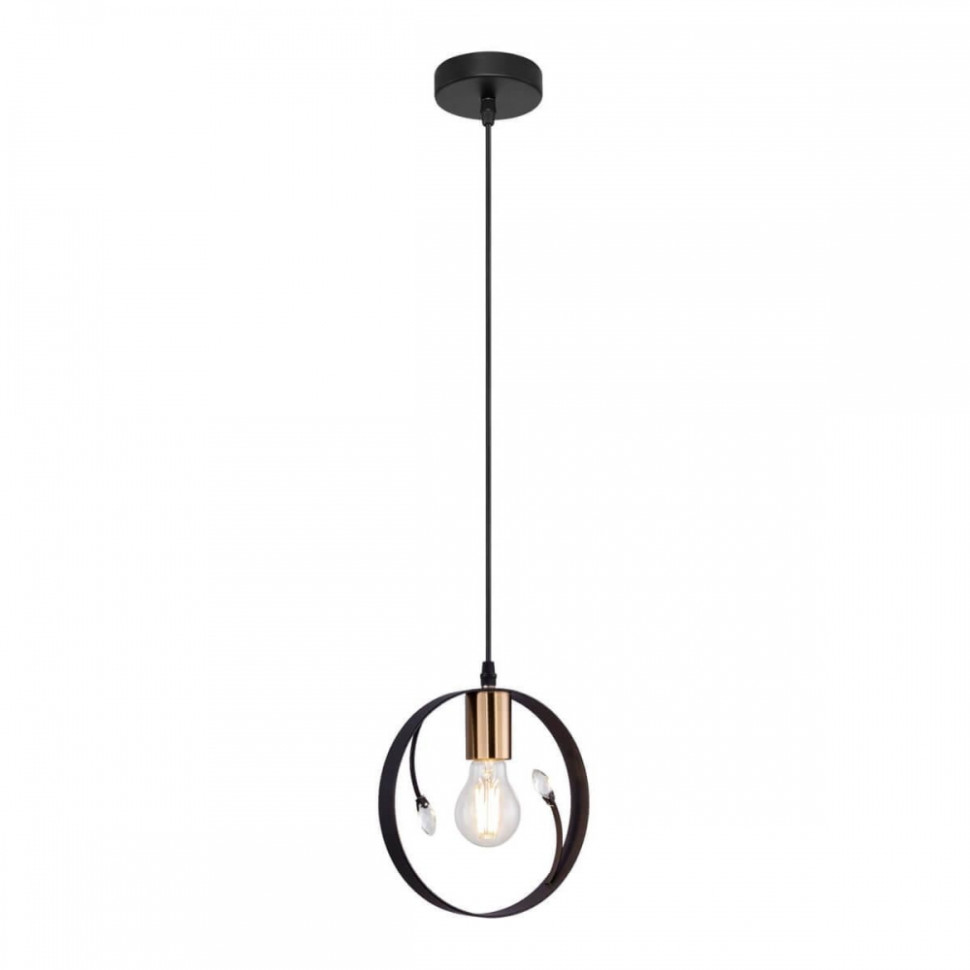 15346-1 Подвесной светильник Globo Vigo, цвет черный, античная бронза - фото 1