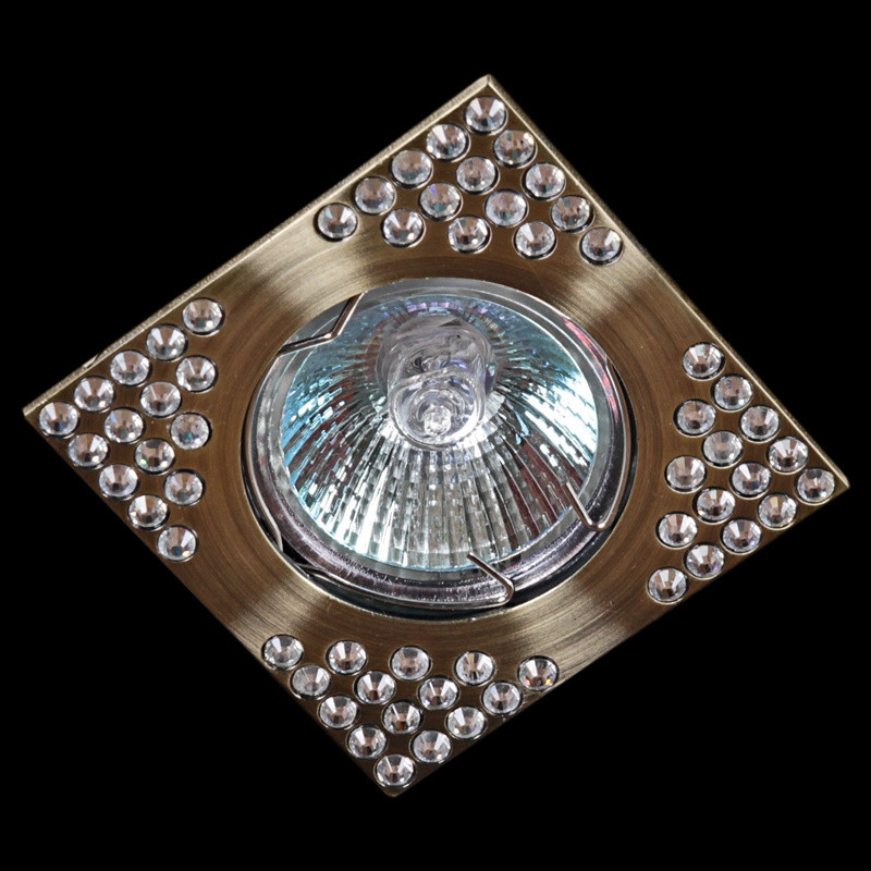 Встраиваемый светильник 1106/D-S MR16 AB/CL Sneha 1377682, цвет античная бронза - фото 1