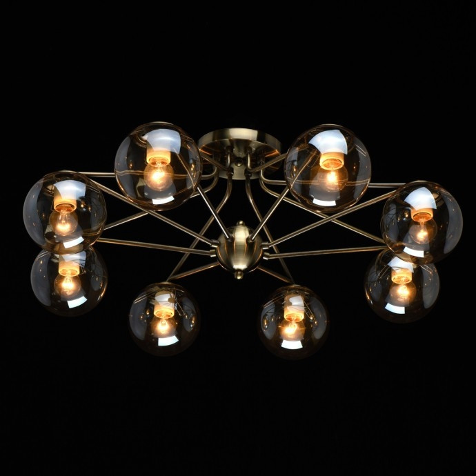 Потолочная люстра со светодиодными лампочками E27, комплект от Lustrof. №193070-674010, цвет античная бронза - фото 2