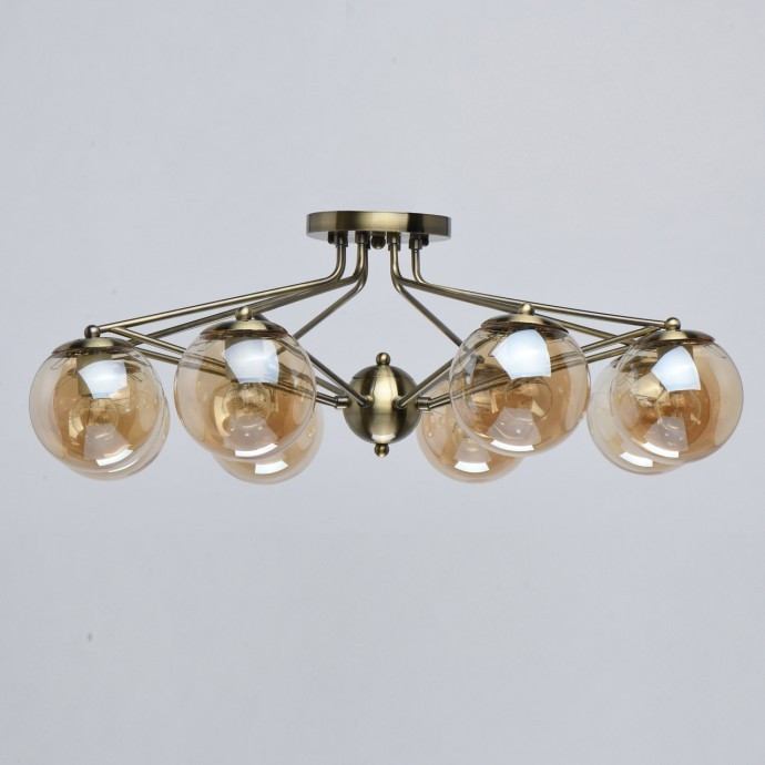 Потолочная люстра со светодиодными лампочками E27, комплект от Lustrof. №193070-674010, цвет античная бронза - фото 3