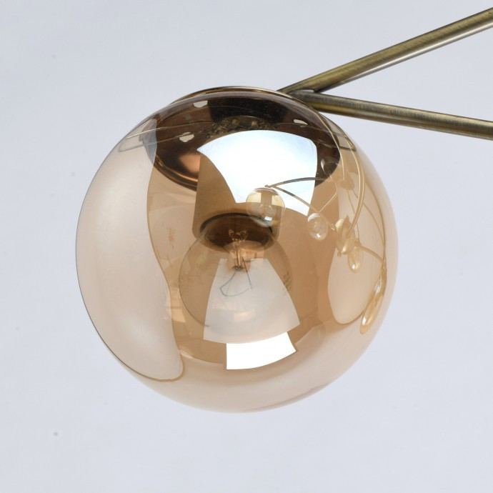 Потолочная люстра со светодиодными лампочками E27, комплект от Lustrof. №193070-674010, цвет античная бронза - фото 4