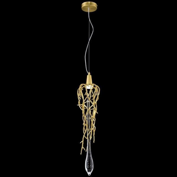 Подвесной светильник Wertmark Divina WE186.01.403, цвет матовое золото - фото 1