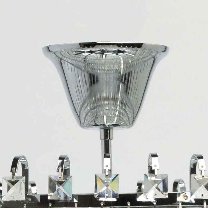 Потолочная люстра со светодиодными лампочками E14, комплект от Lustrof. №129305-667787, цвет хром - фото 2