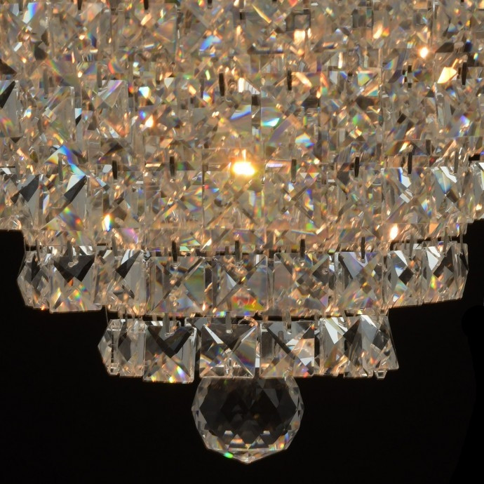 Потолочная люстра со светодиодными лампочками E14, комплект от Lustrof. №129305-667787, цвет хром - фото 4