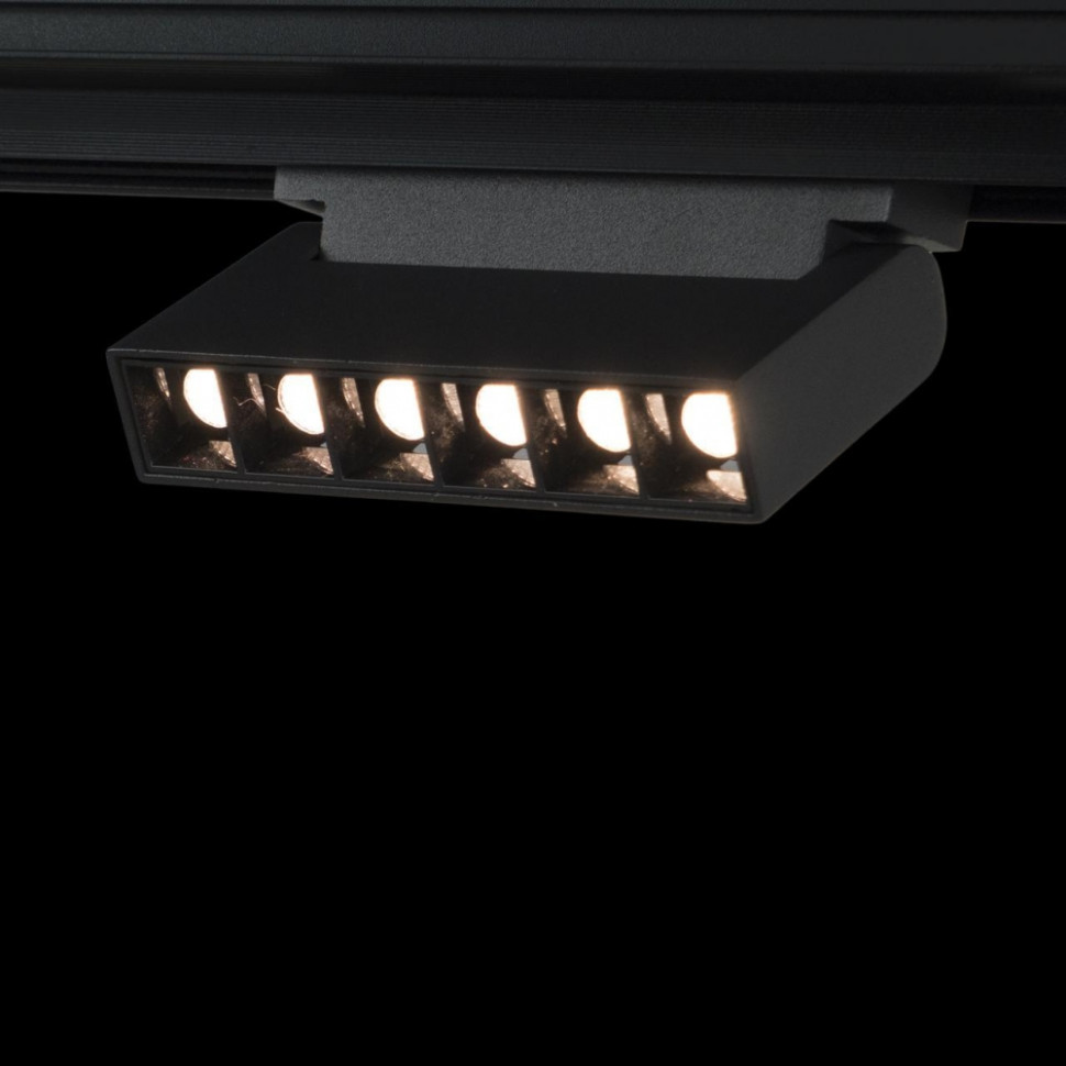 Трековый светильник 6W 3000К для магнитного шинопровода Loft IT Tech T108-06, цвет матовый черный - фото 3