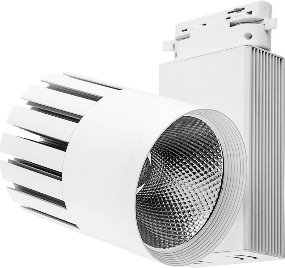 Светодиодный светильник Feron AL105 трековый на шинопровод 30W 4000K, 35 градусов, белый,  3-х фазный 32949 компьютерный стол кст 14 дуб сонома белый левая