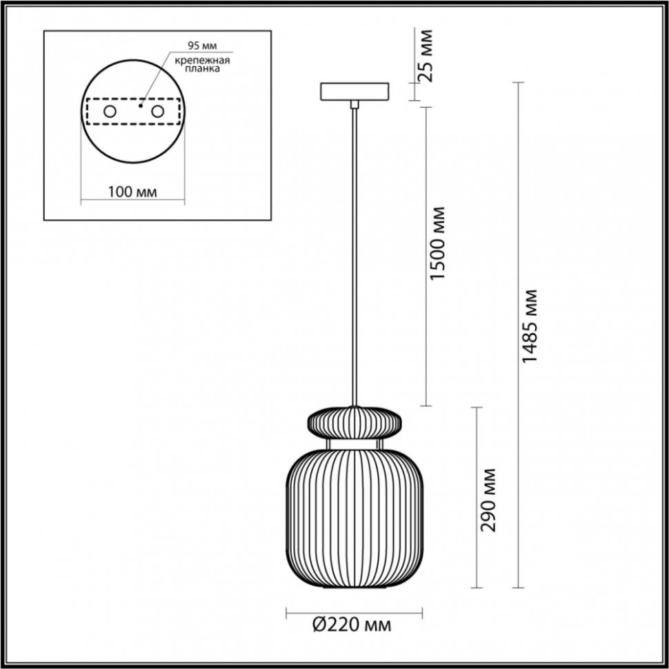 Подвесной светильник Odeon Light Jugi Pendant 5042/1A, цвет античная бронза - фото 2