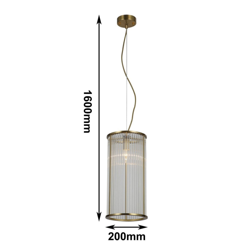 Подвесной светильник Favourite Wonderland с лампочкой 2907-1P+Lamps E14 Свеча трубочки