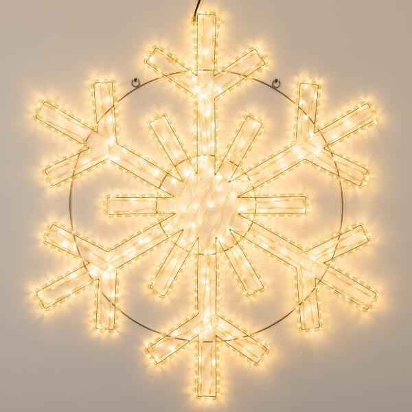 Светодиодная фигура Снежинка теплый свет Ardecoled ARD-Snowflake-M11-1250x1200-604Led Warm (34261), цвет белый - фото 2