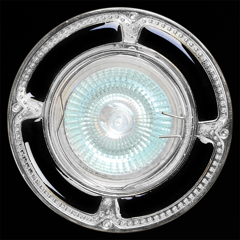 Встраиваемый светильник Reluce 01019-9.0-001AK MR16 BK+CR (1387089), цвет хром - фото 1
