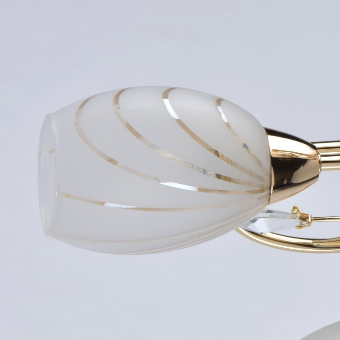 Потолочная люстра со светодиодными лампочками E14, комплект от Lustrof. №17825-667963, цвет золото - фото 3