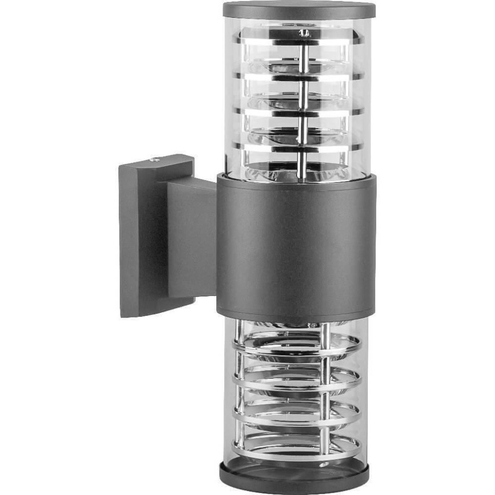 Cадово-парковый настенный светильник Техно Feron DH0802 (6299), цвет серый - фото 1