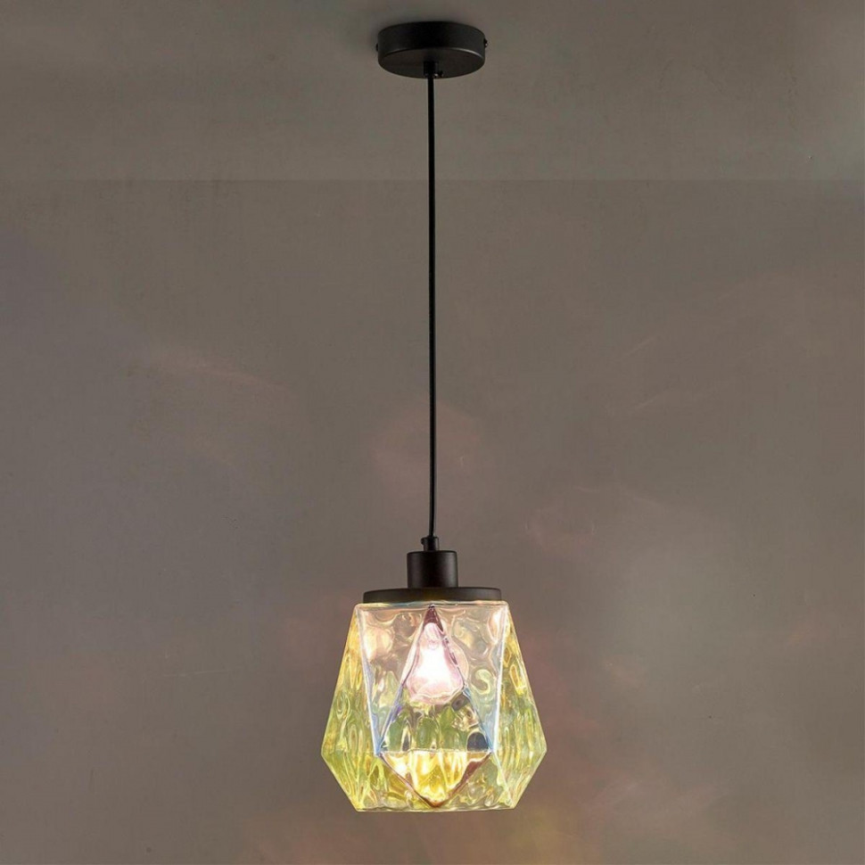 Подвесной светильник со светодиодной лампочкой E27, комплект от Lustrof. №399776-642358, цвет черный - фото 3
