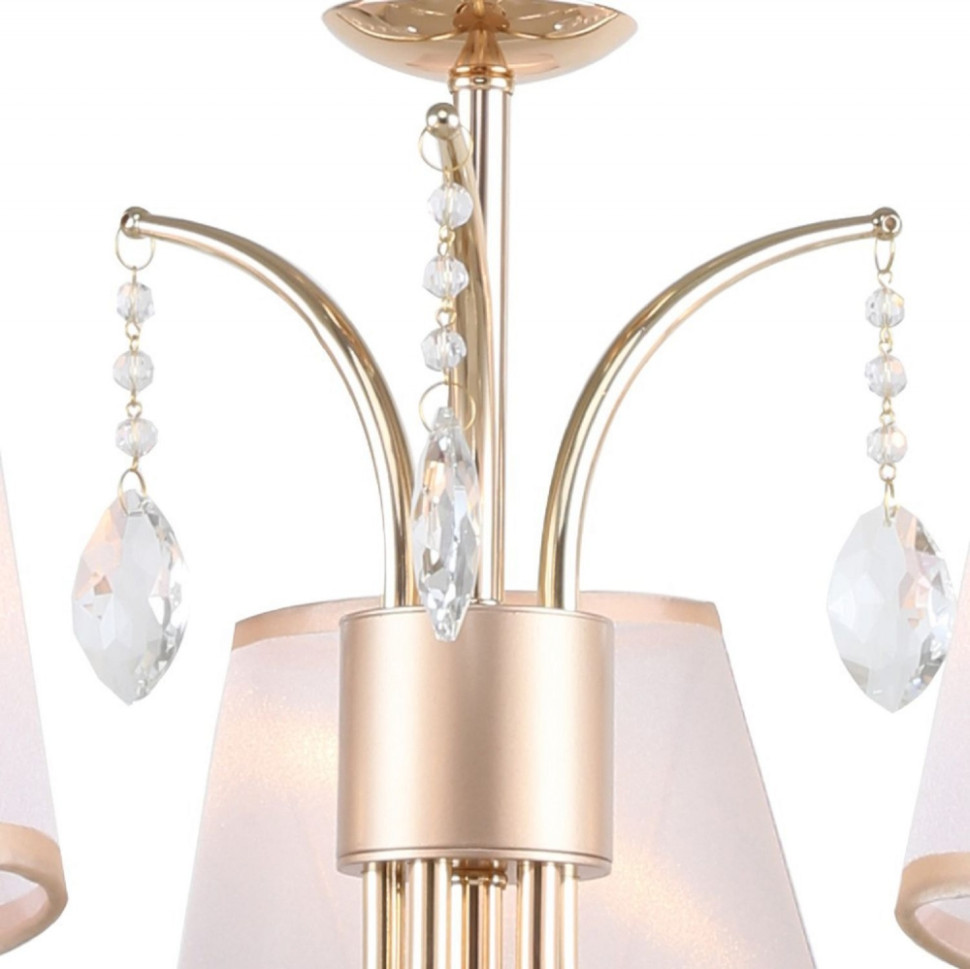 Подвесная люстра с лампочками F-Promo Charm 2756-5P+Lamps E14 P45, цвет французское золото 2756-5P+Lamps E14 P45 - фото 3