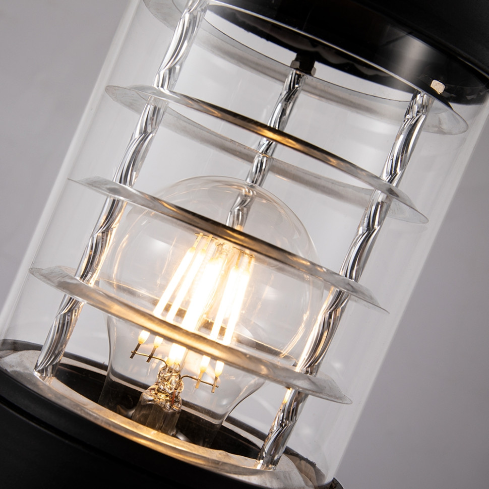 Уличный светильник с лампочками. Комплект от Lustrof. №444778-616297, цвет черный - фото 2