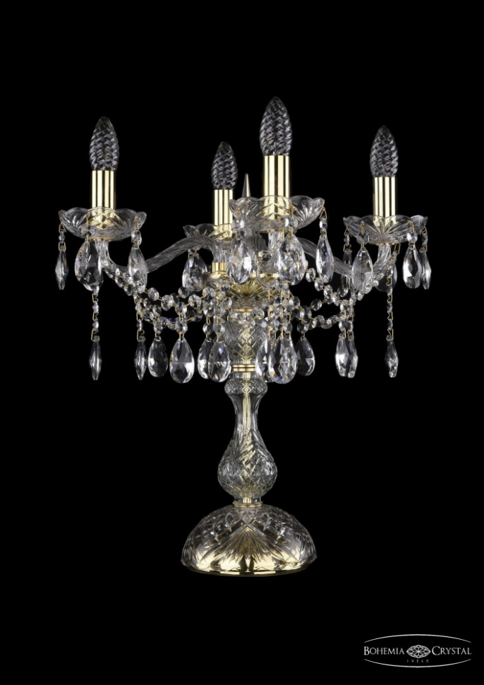 1413L/4/141-47/G Настольная лампа Bohemia Ivele Crystal ваза crystal bohemia pinwheel 20 5 см