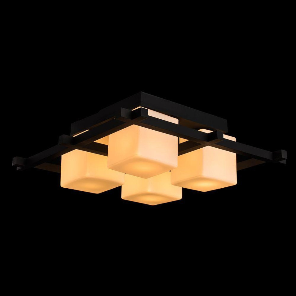 Потолочная люстра Arte Lamp 95 с поддержкой Маруся A8252PL-4CK-М, цвет шоколад - фото 4