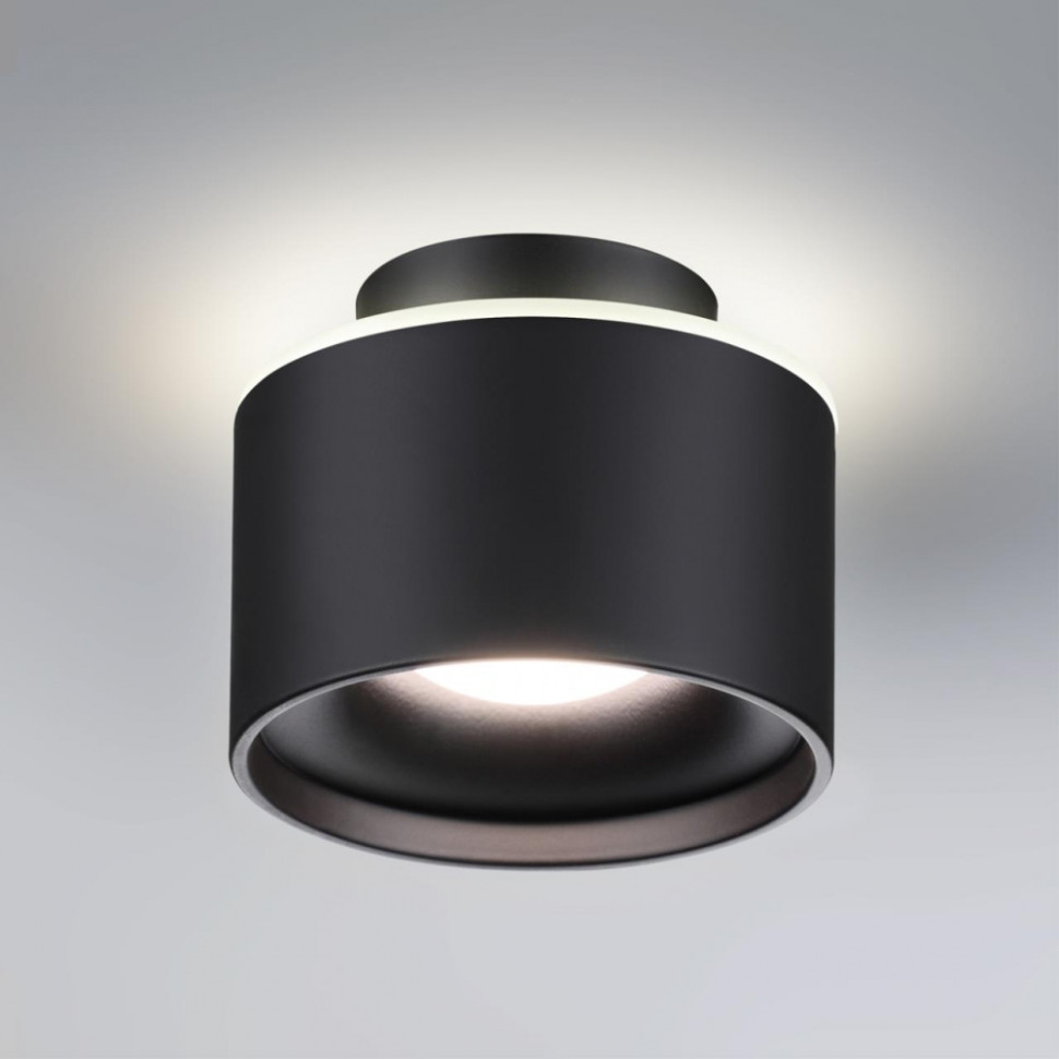 Накладной светодиодный светильник с диммером Novotech Giro 358971, цвет черный - фото 2