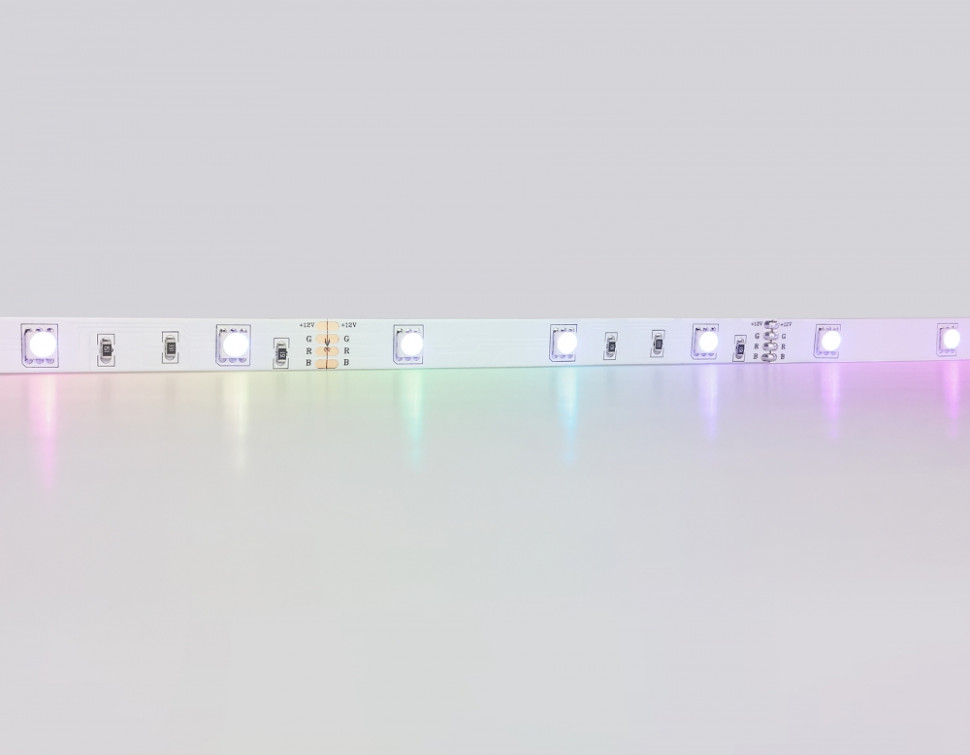 5м. Комплект светодиодной ленты RGB, 5050, .7.2W, 12V, 30LED/m, IP20 Ambrella light ILLUMINATION LED Strip GS2401, цвет белый - фото 2