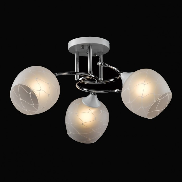 Потолочная люстра со светодиодными лампочками E27, комплект от Lustrof. №263627-674025, цвет хром - фото 2